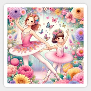 An Adventure between Ballet and Flowers #3 Magnet